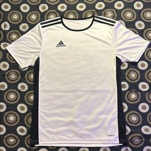 Adidas Men's White and Black Shirt